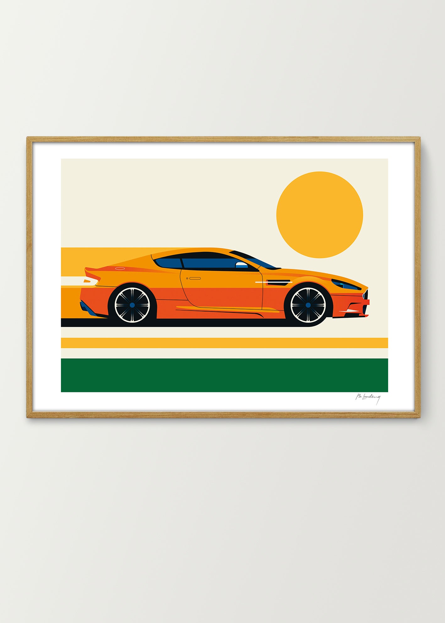 Orange Sports Car