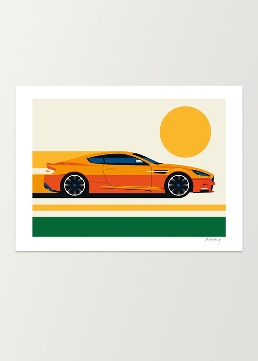 Orange Sports Car