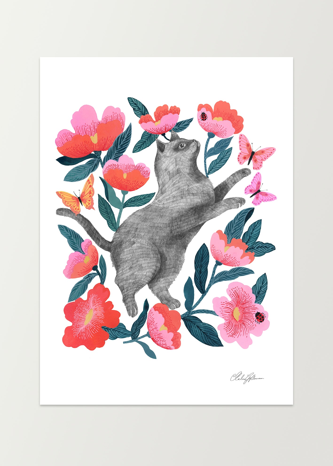 Floral Cat