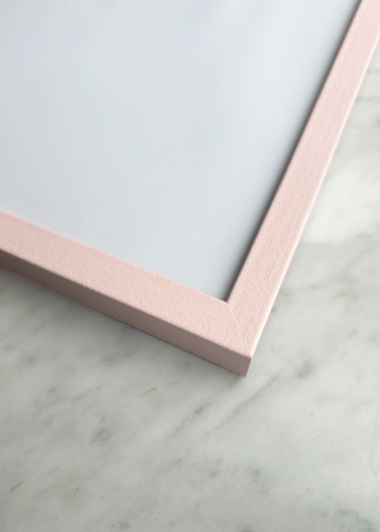 Pink wooden frame